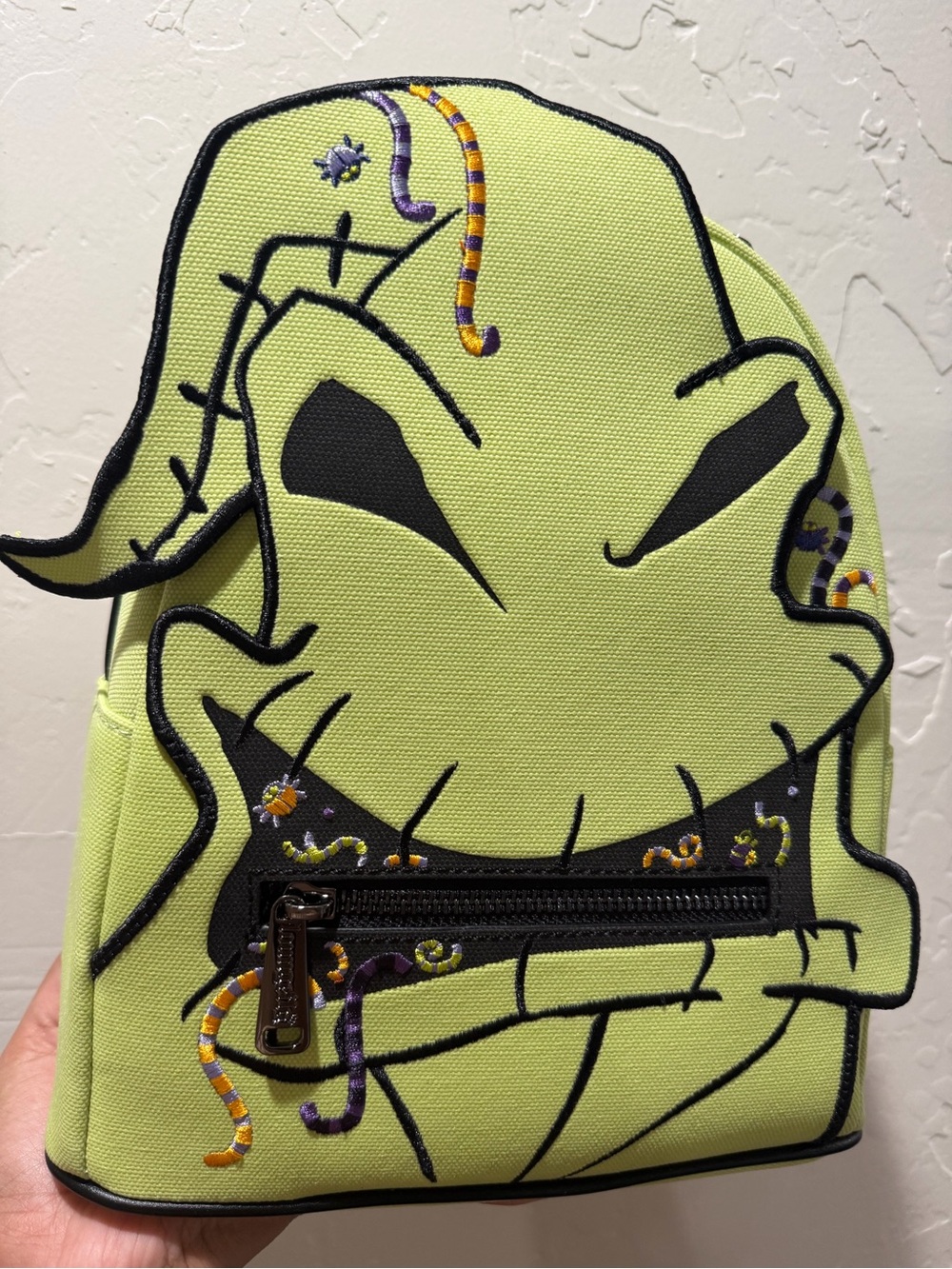 Loungefly Oogie Boogie Lime Green Backpack with Black Accents